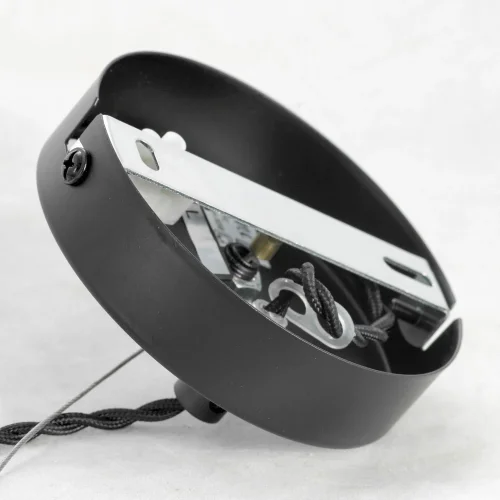 Светильник подвесной Brooks GRLSP-8246 Lussole без плафона 3 лампы, основание чёрное в стиле современный  фото 5