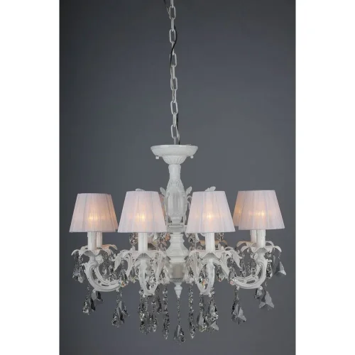 Люстра подвесная Catanzaro OML-30807-08 Omnilux белая на 8 ламп, основание белое в стиле классический фото 4