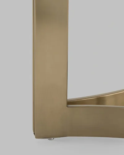 Журнальный столик Кассия 60*60, светлая керамика, сталь шампань УТ000041499 Stool Group столешница белая из мрамор фото 5