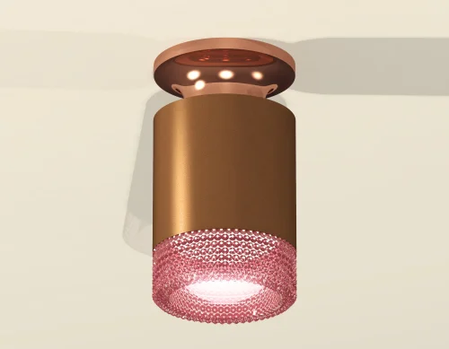 Светильник накладной Techno spot XS6304151 Ambrella light коричневый 1 лампа, основание коричневое в стиле современный круглый фото 2