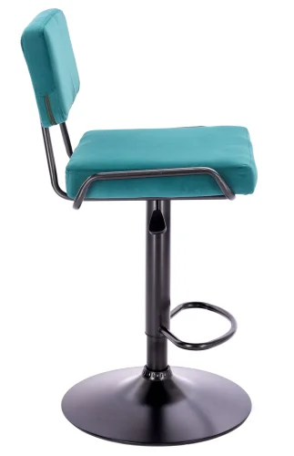 Барный стул Bit Ткань Изумруд EP Bit Fabric Emerald Everprof, голубой/ткань, ножки//, размеры - 890*1100***440* фото 2
