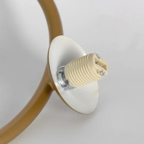 Люстра подвесная Greensboro LSP-8823 Lussole белая на 6 ламп, основание матовое золото в стиле современный шар фото 3