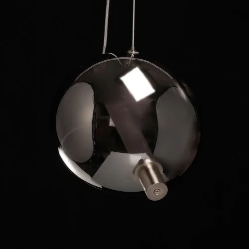 Светильник подвесной LED Граффити 678013801 DeMarkt серый никель 1 лампа, основание никель в стиле современный  фото 5