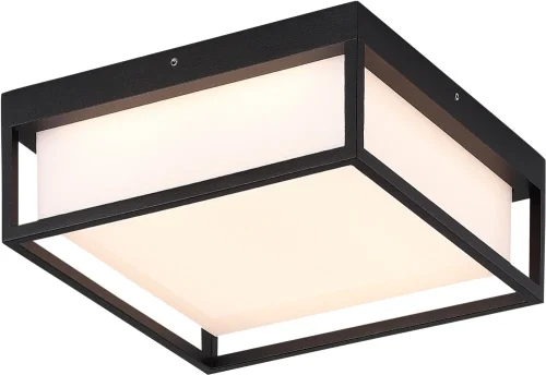 Потолочный светильник LED уличный Cubista SL9517.402.01 ST-Luce уличный IP65 чёрный на 1 лампу, плафон белый в стиле хай-тек современный LED
