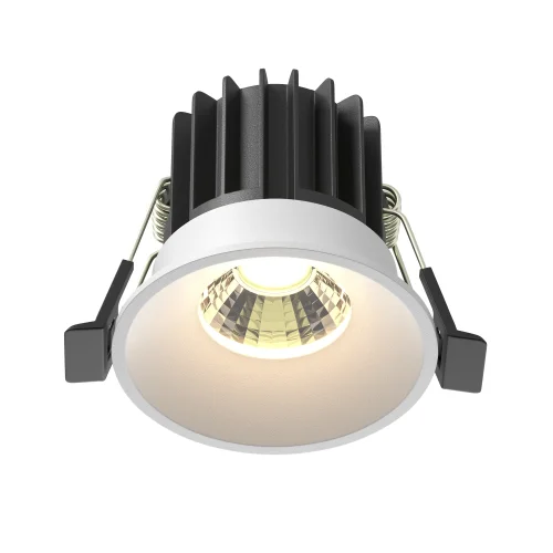 Светильник точечный LED Round DL058-7W3K-W Maytoni белый 1 лампа, основание белое в стиле современный 