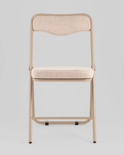 Стул складной Джонни рогожка бежевая каркас бежевый УТ000039510 Stool Group, бежевый/рогожка, ножки/металл/бежевый, размеры - ***** фото 7