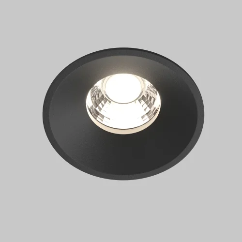 Светильник точечный LED Round DL058-12W4K-B Maytoni чёрный 1 лампа, основание  в стиле современный  фото 5