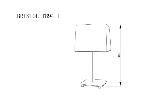 Настольная лампа BRISTOL T894.1 Lucia Tucci бежевая на 1 лампу, основание белое металл в стиле современный фото 2 Настольная лампа BRISTOL T894.1 Lucia Tucci бежевая на 1 лампу, основание белое металл в стиле современный фото 2