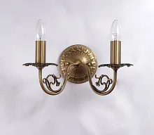 Бра LAME W139.2 Antique New Lucia Tucci без плафона 2 лампы, основание бронзовое в стиле классический 