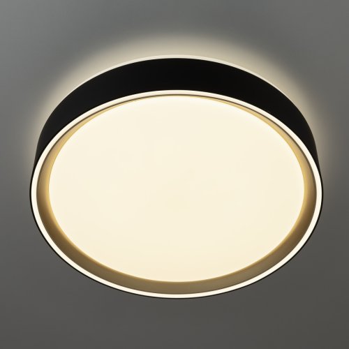 Светильник потолочный LED с пультом Boss CL751251G Citilux белый 1 лампа, основание чёрное в стиле современный хай-тек круглый с пультом фото 4