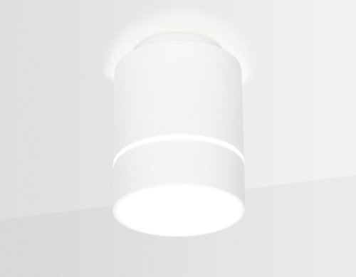 Светильник накладной LED TN256 Ambrella light белый 1 лампа, основание белое в стиле модерн круглый фото 3
