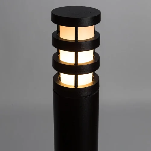 Парковый светильник PORTICO A8371PA-1BK Arte Lamp уличный IP44 чёрный 1 лампа, плафон белый в стиле современный E27 фото 2