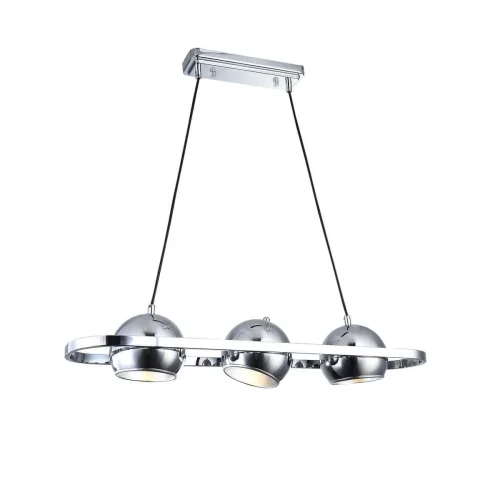 Светильник подвесной Helix VL5153P03 Vele Luce хром на 3 лампы, основание хром в стиле современный шар фото 2