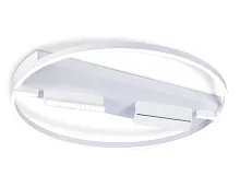Светильник потолочный LED с пультом FL51461 Ambrella light белый 1 лампа, основание белое в стиле модерн хай-тек кольца