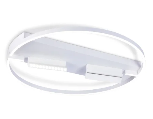 Светильник потолочный LED с пультом FL51461 Ambrella light белый 1 лампа, основание белое в стиле современный хай-тек кольца