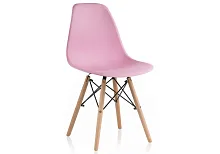 Пластиковый стул Eames PC-015 light pink 11897 Woodville, розовый/, ножки/массив бука/натуральный, размеры - ****460*520