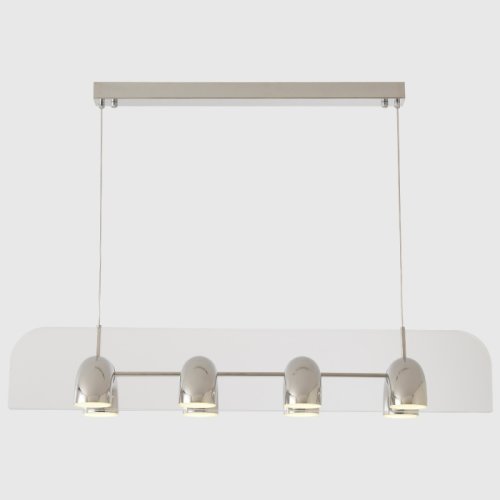 Светильник подвесной ЛЕД ELEMENT SP48W LED CHROME Crystal Lux белый на 1 лампу, основание хром в стиле лофт линейный фото 3