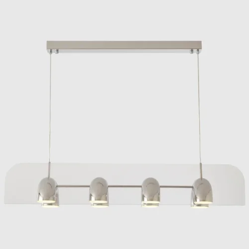 Светильник подвесной ЛЕД ELEMENT SP48W LED CHROME Crystal Lux белый на 1 лампу, основание хром в стиле лофт линейный фото 3
