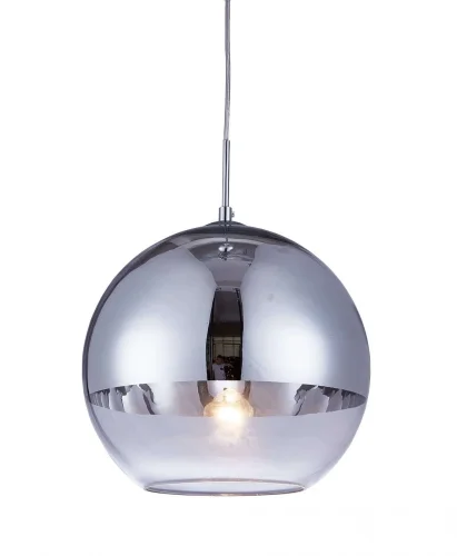 Светильник подвесной Veroni LDP 1029-300 CHR Lumina Deco хром прозрачный на 1 лампу, основание хром в стиле современный шар