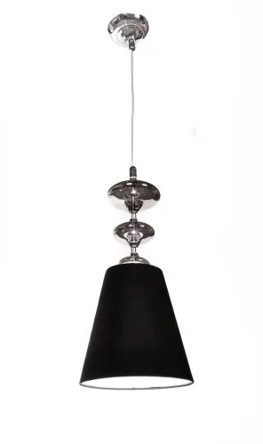 Светильник подвесной Veneziana LDP 1113 BK Lumina Deco чёрный 1 лампа, основание хром в стиле современный  фото 3