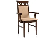 Деревянный стул Mango бежевое 1998 Woodville, бежевый/ткань, ножки/дерево/коричневый, размеры - ****560*500