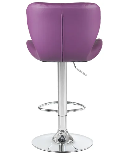 Стул барный 5022-LM BARNY,  цвет сиденья фиолетовый, цвет основания хром Dobrin, фиолетовый/экокожа, ножки/металл/хром, размеры - 890*1100***460*540 фото 3