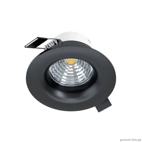 Светильник точечный LED Saliceto 33996 Eglo чёрный на 1 лампу, основание чёрное в стиле современный круглый