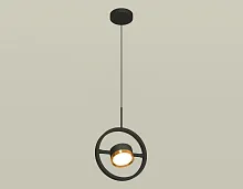 Светильник подвесной XB9112103 Ambrella light чёрный золотой 1 лампа, основание чёрное в стиле хай-тек современный 