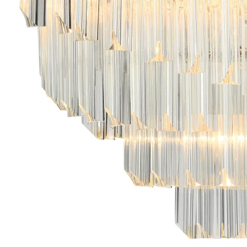 Люстра подвесная MAJESTIC 81433/8C CHROME Natali Kovaltseva прозрачная на 8 ламп, основание хром в стиле современный фото 3