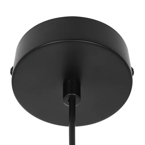 Светильник подвесной Mares CL246017 Citilux бежевый на 1 лампу, основание чёрное в стиле кантри лофт фото 4