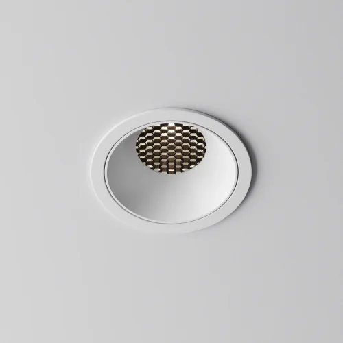 Светильник точечный LED Alfa LED DL043-01-15W4K-RD-W-1 Maytoni белый на 1 лампу, основание белое в стиле современный хай-тек круглый фото 3