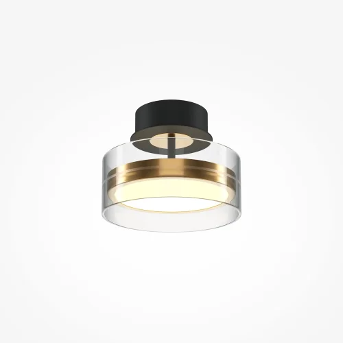 Светильник потолочный LED Dress code MOD348CL-L18BBS3K Maytoni прозрачный на 1 лампу, основание чёрное в стиле современный хай-тек фото 3
