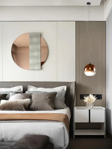 Светильник подвесной 0778PLA-1PG Milosh Tendence медь на 1 лампу, основание чёрное в стиле современный шар фото 2