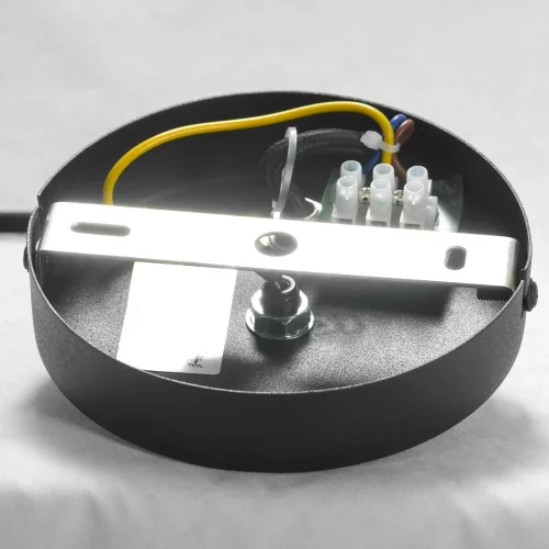 Люстра подвесная Huron LSP-8156-W Lussole без плафона на 6 ламп, основание чёрное в стиле лофт современный  фото 7