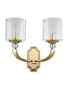 Бра GRACIA AP2 GOLD Crystal Lux прозрачный 2 лампы, основание золотое в стиле современный классический 