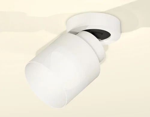 Светильник накладной XM8101021 Ambrella light белый 1 лампа, основание белое в стиле хай-тек круглый фото 3
