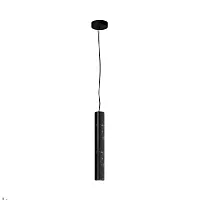 Светильник подвесной LED Basic Texture MOD461PL-L5BK Maytoni чёрный на 1 лампу, основание чёрное в стиле современный трубочки