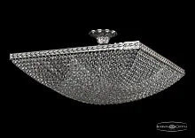 Люстра потолочная хрустальная 19322/55IV Ni Bohemia Ivele Crystal прозрачная на 8 ламп, основание никель в стиле классический sp