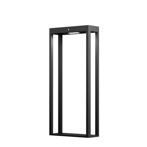 Парковый светильник LED Pir OSL456FL-L2GF3K Maytoni уличный IP54 графит на 1 лампу, плафон графит в стиле современный хай-тек LED