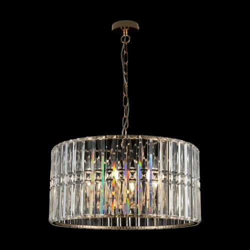 Люстра подвесная Facet MOD094PL-06G Maytoni прозрачная на 6 ламп, основание золотое в стиле современный классический  фото 2