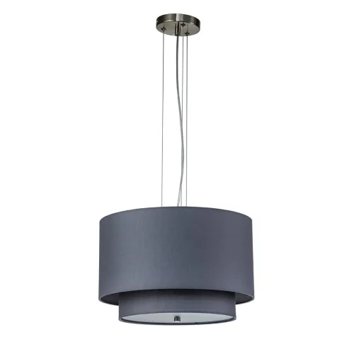 Светильник подвесной Nebbia V000354 Indigo серый 1 лампа, основание никель в стиле классический  фото 2