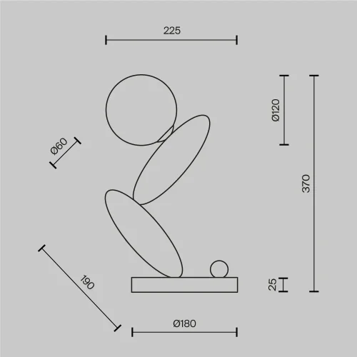 Настольная лампа LED MOD482TL-L6C3K Resonance Maytoni белая на 1 лампу, основание медь хром металл в стиле арт-деко современный шар фото 6 Настольная лампа LED MOD482TL-L6C3K Resonance Maytoni белая на 1 лампу, основание медь хром металл в стиле арт-деко современный шар фото 6