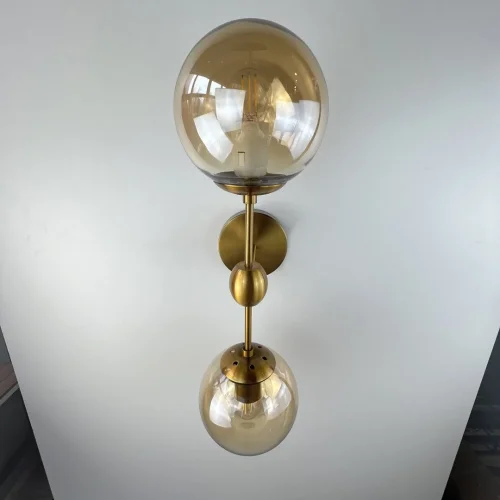 Бра Modo 84999-22 ImperiumLoft янтарный на 2 лампы, основание золотое в стиле современный арт-деко  фото 10