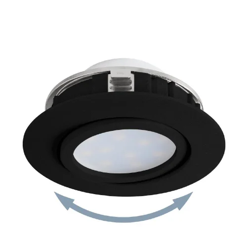 Светильник точечный LED Pineda 900748 Eglo чёрный 1 лампа, основание чёрное в стиле лофт современный  фото 3