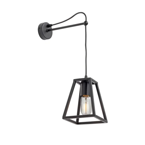 Бра V4464-1/1A Vitaluce без плафона на 1 лампу, основание чёрное в стиле лофт 