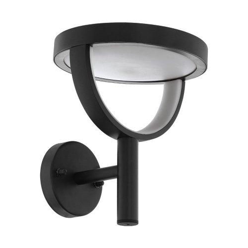 Настенный светильник LED Francari 98232 Eglo уличный IP44 чёрный 1 лампа, плафон белый в стиле современный LED