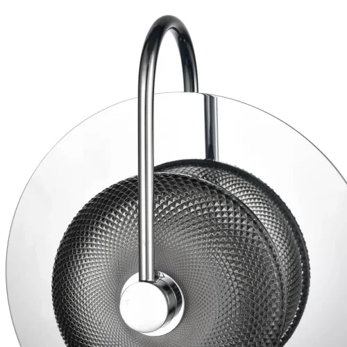 Бра LED Rainbow VL5743W11 Vele Luce чёрный серый на 1 лампу, основание хром в стиле арт-деко современный фото 3 Бра LED Rainbow VL5743W11 Vele Luce чёрный серый на 1 лампу, основание хром в стиле арт-деко современный фото 3