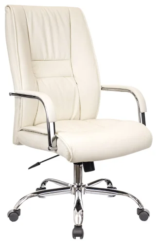Кресло руководителя Kent TM Экокожа Кремовый EC-335A PU Beige Everprof, бежевый/экокожа, ножки//, размеры - 1080*1150***580*