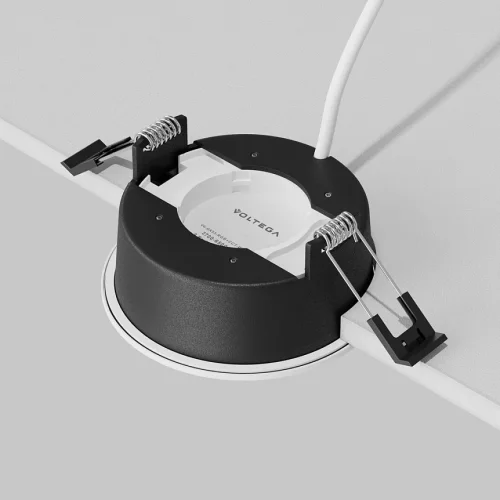Светильник точечный Orb DL130-GX53-W Maytoni белый на 1 лампу, основание белое в стиле хай-тек современный круглый фото 4