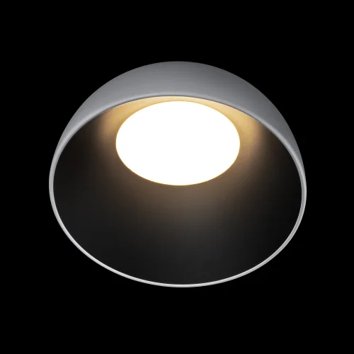 Светильник потолочный LED Egg 10197/350 WB LOFT IT белый на 1 лампу, основание чёрное белое в стиле современный круглый фото 4